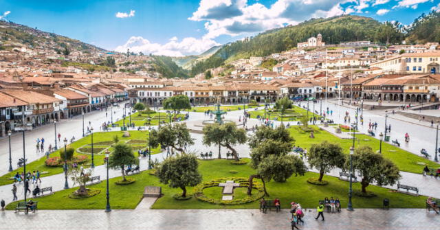  Plaza mayor de Cusco. Foto: Perurail   