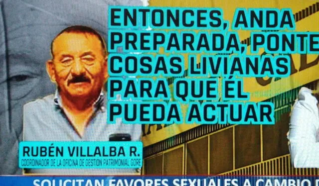 Grabació que compromete a Villalba. Fuente: Panorama 