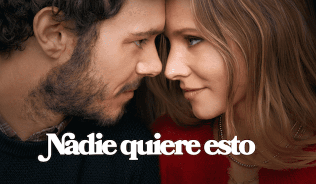  Kristen Bell y Adam Brody&nbsp;en 'Nadie quiere esto'. Foto: Netflix   