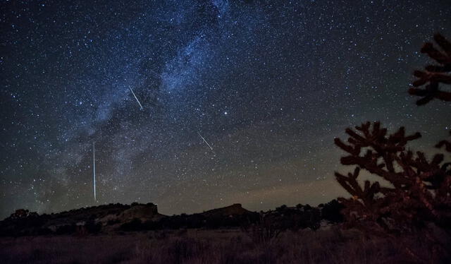 La lluvia de meteoros Dracónidos es más visible desde el hemisferio norte. Foto: NASA   