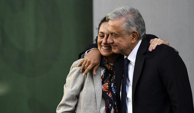 AMLO expresó su felicidad por triunfo de Claudia Sheinbaum, con quien tiene "los mismos ideales". Foto: AFP   