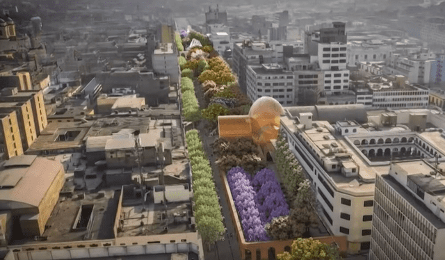  Así se verá la nueva avenida Abancay. Foto: TV Perú   