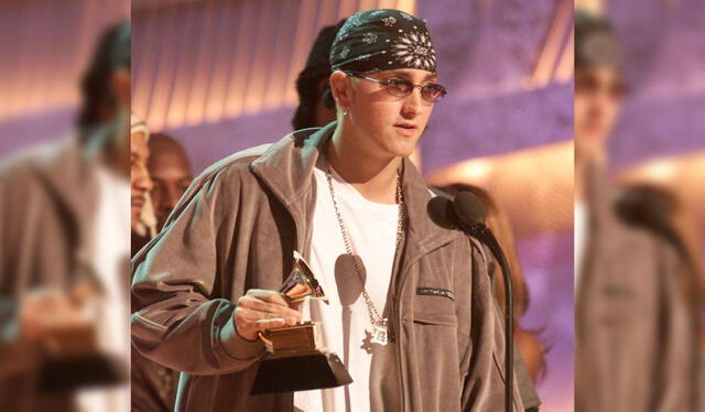 Eminem recibió un Grammy en el 2022. Foto: Grammy 