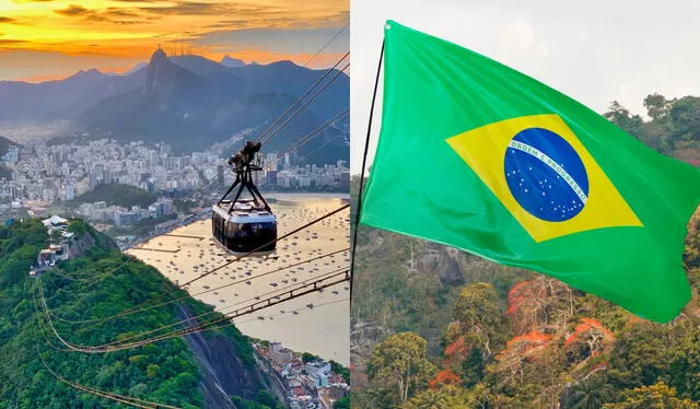 El bondinho del Pan de Azúcar es un teleférico de Brasil desde donde se contempla toda la ciudad. Foto: composición LR/Freepik   