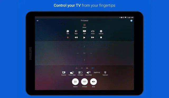 Philips especifica que su app solo funciona en los terminales lanzados a partir del 2019. Foto: Philips TV Remote.   