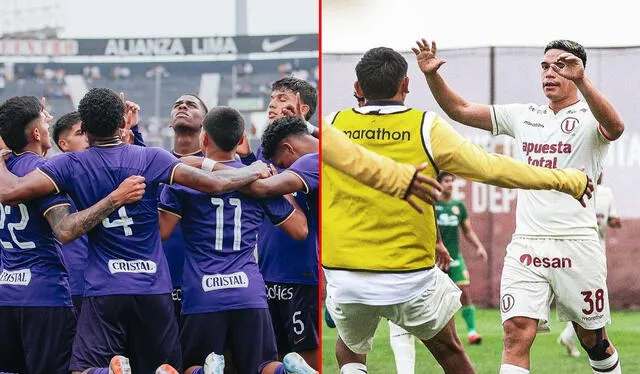  Alianza Lima y Universitario se enfrentarán en una de las semifinales del Torneo de Reservas 2024. Foto: composición LR/Instagram    