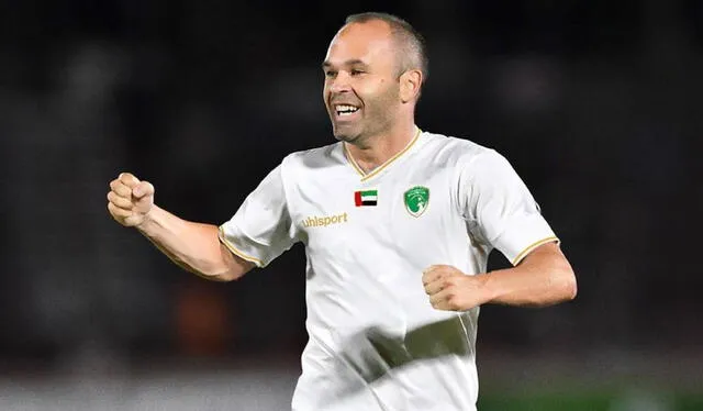  El último equipo de Andrés Iniesta fue el Emirates Club de Emiratos Árabes Unidos. Foto: AFP    