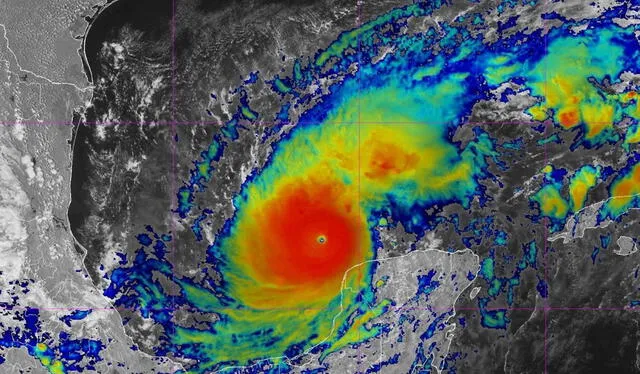 Huracán Milton pasó a nivel 5. Foto: CNN   