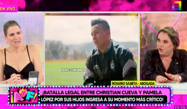 Rosario Sasieta aseguró que Christian Cueva fue notificado para que vea el caso de manutención para sus hijos. Foto: captura/Willax   