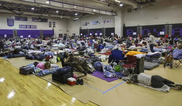 Albergues que reciben a los residentes de Florida. Foto: 20 minutos 