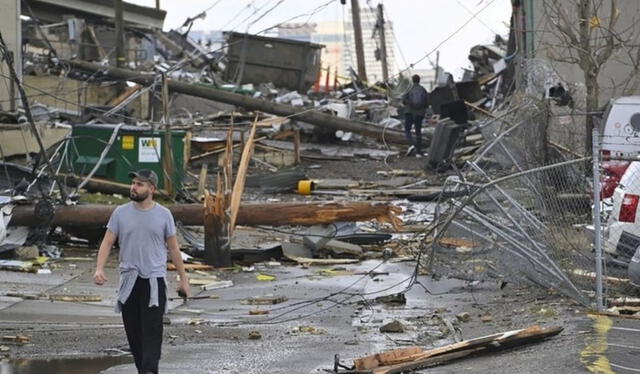 Desastre en Tenesse del 2020. Foto: BBC   