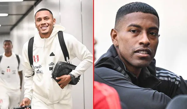  Bryan Reyna y Miguel Araujo son otros jugadores que están en riesgo de perderse la próxima fecha. Foto: composición LR/Instagram Bryan Reyna/X La Bicolor    