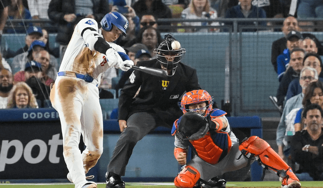 Ohtani no quiere irse con las manos vacías de Nueva York. Foto: Dodgers   