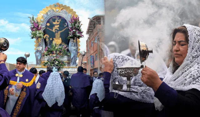  La festividad del 'Señor de los Milagros' es celebrada anualmente en el Perú. Foto: La República   