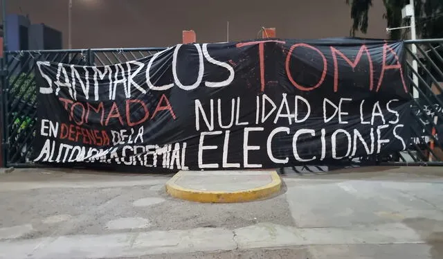 protesta de estudiantes de San Marcos