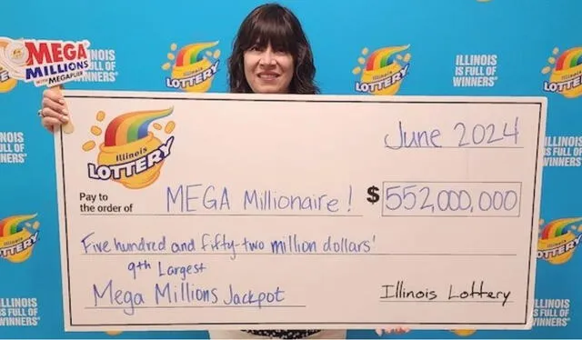 La ganadora del pozo de Megamillions de junio 2024. Foto: Megamillions   