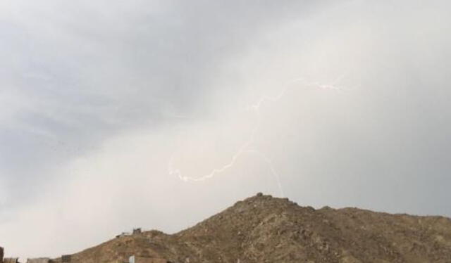 INDECI reportó fuertes tormentas eléctricas en la zona. Foto: Andina.    