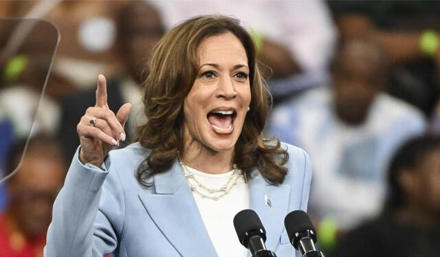 Kamala Harris en su campaña política. Foto: BBC 