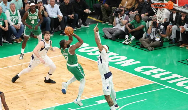 Jaylen Brown fue una de las claves para el campeonato de los Boston Celtics. Foto: AFP   