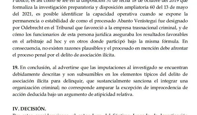 Juez declara infundado el pedido de Humberto Abanto para archivar investigación en su contra   