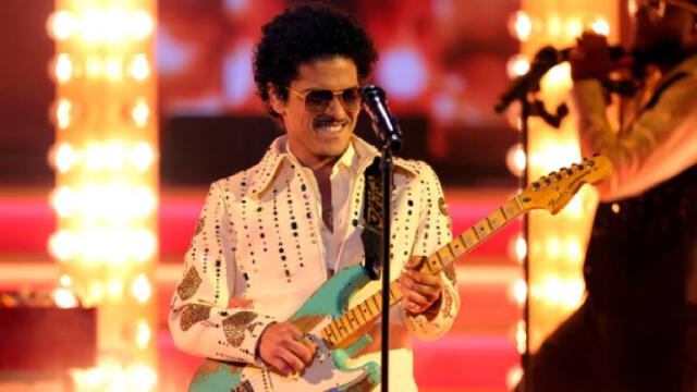 Cantante Bruno Mars. Foto: AFP   