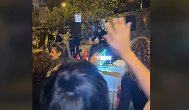 Animó celebración en Barranco. Foto: TikTok    