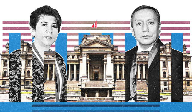 Janet Tello y Carlos Arias compiten por la presidencia del PJ. Fotoilustración: Ricardo Cervera -LR   