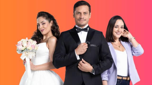  Protagonistas de telenovela de Latina '#Pobrenovio': Nico Ponce, Priscila Espinoza y Andrea Luna. Foto: difusión    