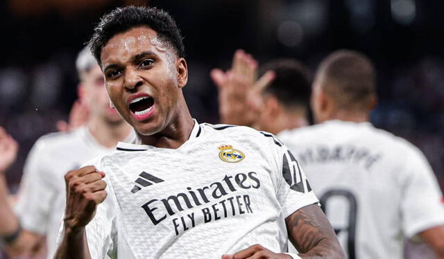  Rodrygo tiene un total de tres goles en los 10 partidos que jugó con camiseta merengue en lo que va de la temporada. Foto: Real Madrid    