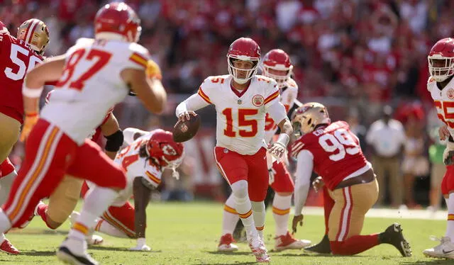 Los San Francisco 49ers no pudieron contra los Chiefs en la semana 7. Foto: AFP   