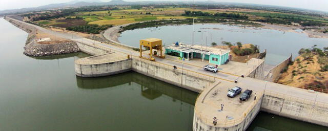 Un manejo adecuado del Reservorio de Poechos podría haber permitido almacenar agua por meses. Foto: Gob.pe   