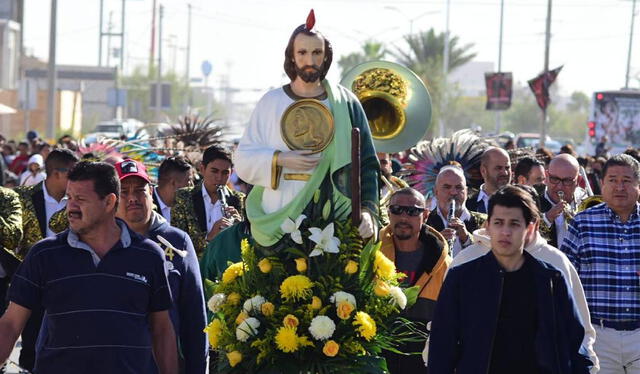 El culto a San Judas Tadeo está muy extendido en diversas regiones de México. Foto: El Sol de la Laguna   