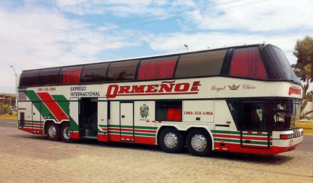  Así lucía los buses Ormeño. Foto: Difusión 