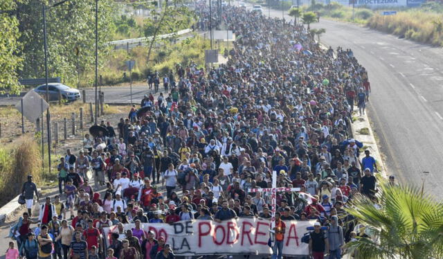 Nueva caravana de inmigrantes se dirigen a Estados Unidos. Foto: CNN   