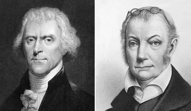 El primer empate presidencial en Estados Unidos fue con Thomas Jefferson y Aaron Burr. Foto: BBC   