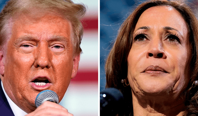  La ventaja de Kamala Harris sobre Donald Trump está disminuyendo en la recta final de la contienda presidencial. Foto: composición LR/AFP   