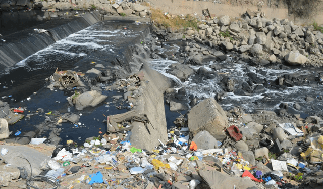  El río Rímac presenta una preocupante contaminación por residuos tóxico.    