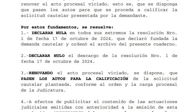 Jueza Ana del Rosario anuló medida cautelar a favor de María Vidal la Rosa   