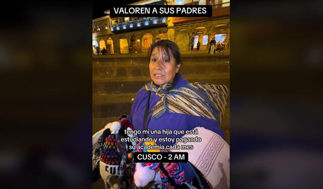 Historia de vendedora cusqueña tiene 300.000 visualizaciones en redes. Foto: TikTok    