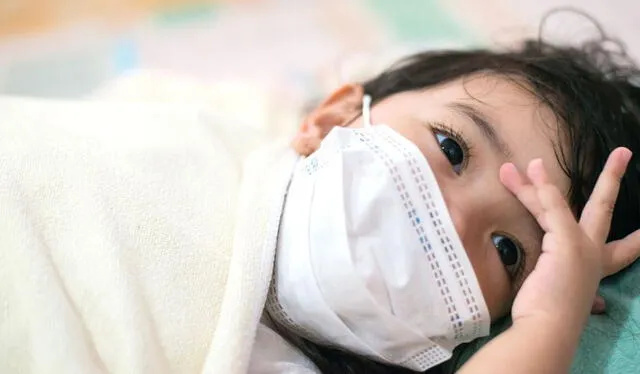 Tos seca y fiebre son los síntomas en niños. Foto: Medicine Plus   