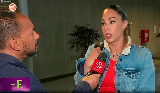 Melissa Loza asegura que su etapa como madre le consume mucho tiempo, por eso no está pendiente de otros temas. Foto: captura/América TV   