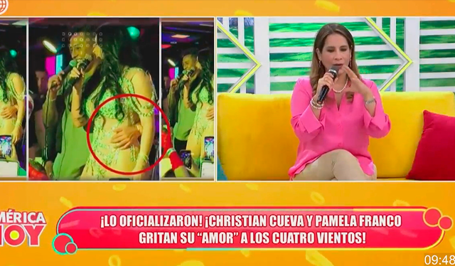 Lizbeth Cueva se mostró escéptica sobre la durabilidad de este romance. Foto: captura 'América hoy'   