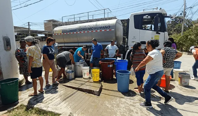  Usuarios de Piura sufren por desabastecimiento de agua. Foto: difusión    