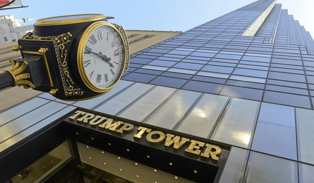  La fortuna de Trump incluye propiedades emblemáticas como la Trump Tower en Nueva York. Foto: Shutterstock   