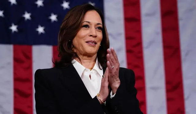 Kamala Harris durante su campaña en Pensilvania. Foto: EFE    