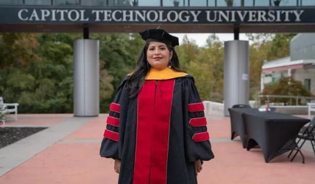  Aracely Quispe Arias estudió ingeniería astronáutica en el Capitol Technology University   