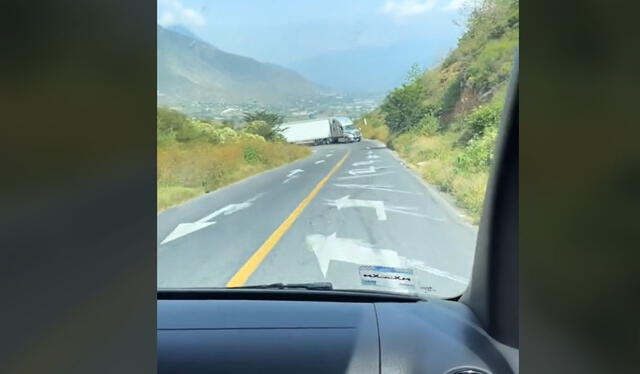 Carretera sorprendió a usuarios. Foto: TikTok    