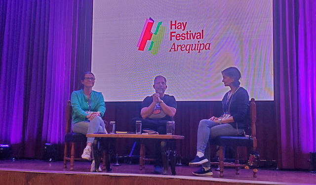  María José Caro, Enrique Planas y Susanne Noltenius. Foto: Leonela Aquino.    