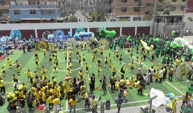  Olimpiadas se llevó a cabo en el interior de colegio. Foto: colegio San Juan Macías    