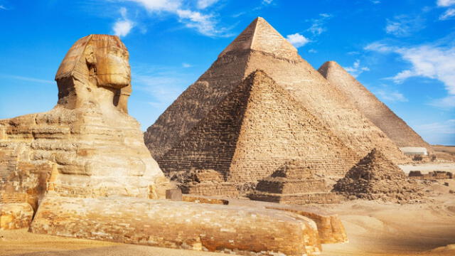 Las pirámides de Giza, son las únicas que se mantienen intáctas. Foto: NG   